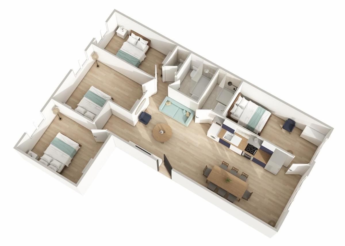 Appartement 4 Chambres Шампиньи-сюр-Марн Экстерьер фото